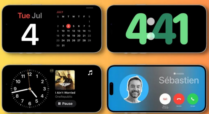 广南苹果手机维修分享iOS17横屏充电待机显示有什么好处 