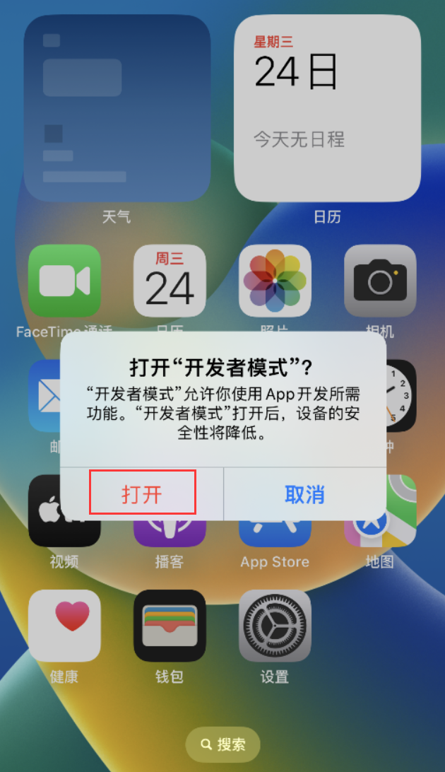 广南苹果手机维修分享如何打开开发者模式 