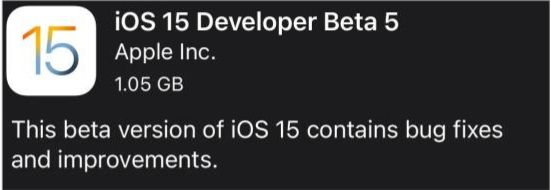 广南苹果手机维修分享如何升级到iOS15.0 beta5 